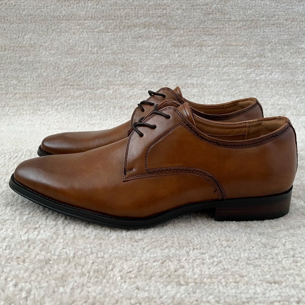 Santino Luciano Brown Memory Foam Dress Shoes 11